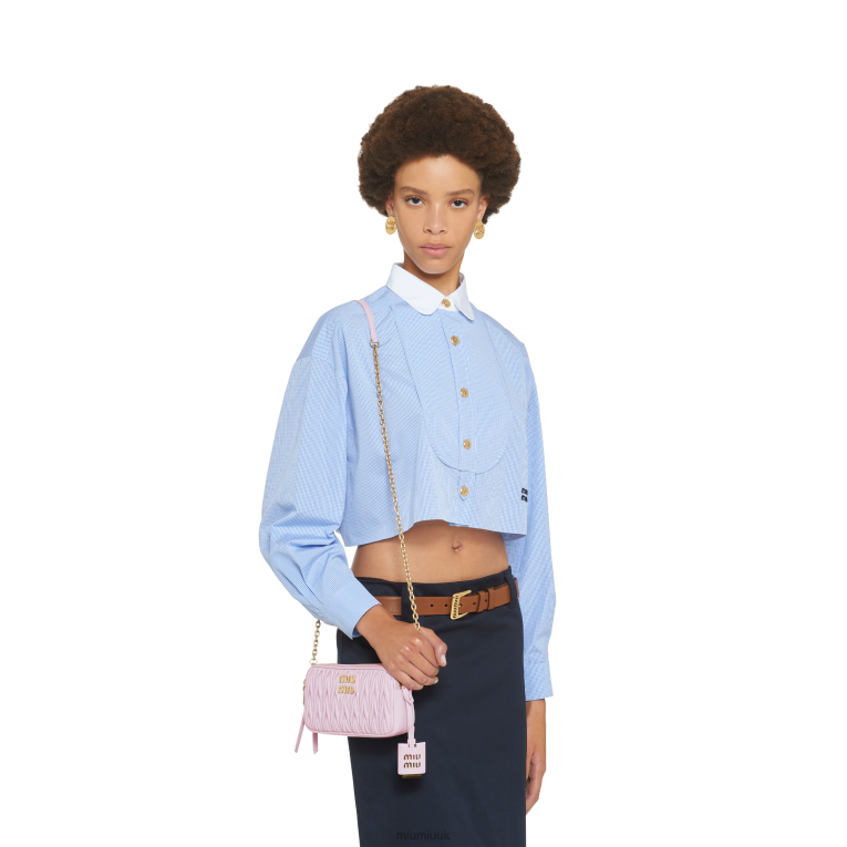 Collection Matelasse Nappa Leather Mini-bag Miu Miu XH28Z83 Alabaster Pink