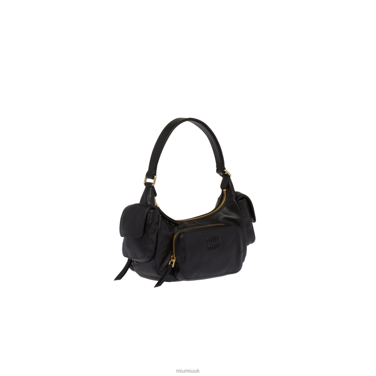 Collection Nappa Leather Pocket Bag Miu Miu XH28Z84 Black