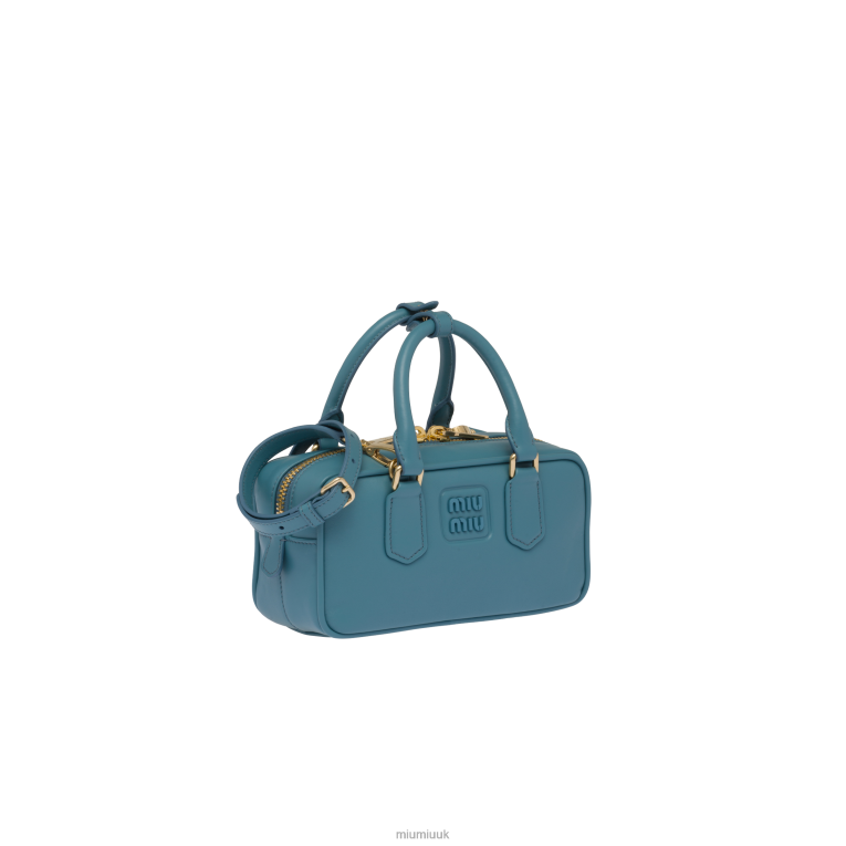 Collection Arcadie Leather Bag Miu Miu XH28Z136 Marina Blue