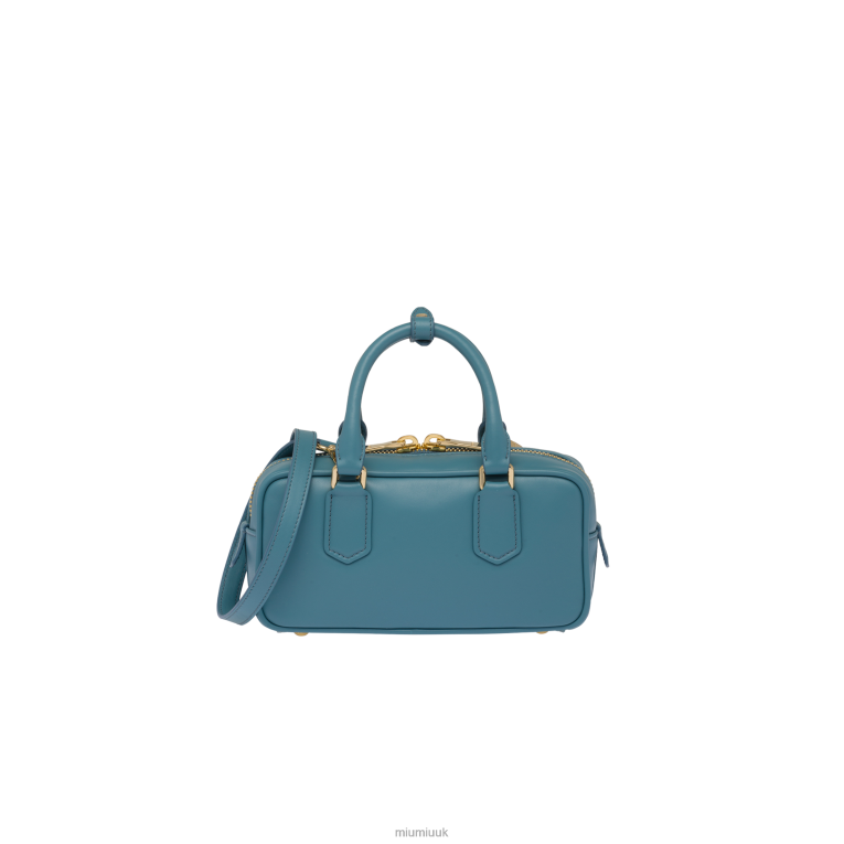 Collection Arcadie Leather Bag Miu Miu XH28Z136 Marina Blue