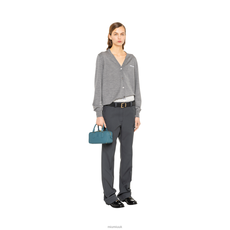 Collection Arcadie Leather Bag Miu Miu XH28Z136 Marina Blue