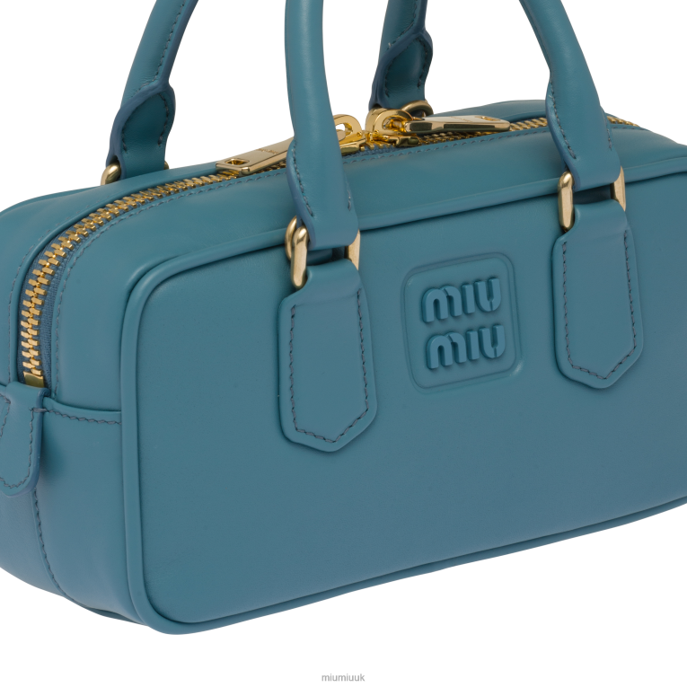 Collection Arcadie Leather Bag Miu Miu XH28Z136 Marina Blue