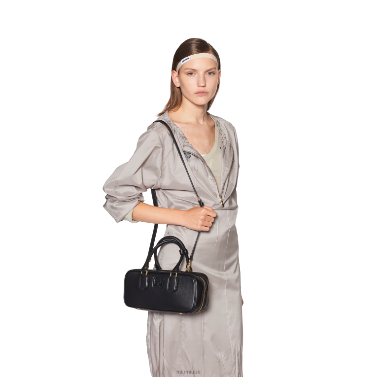 Collection Arcadie Leather Bag Miu Miu XH28Z137 Black