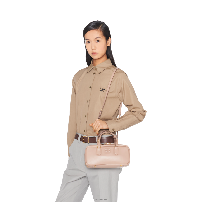 Collection Arcadie Leather Bag Miu Miu XH28Z139 Cameo