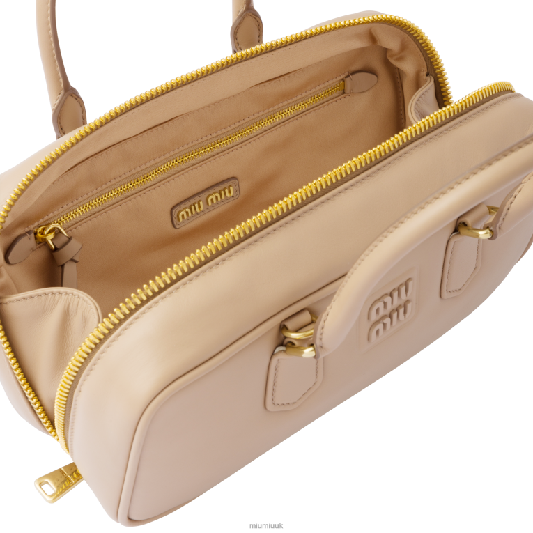 Collection Arcadie Leather Bag Miu Miu XH28Z139 Cameo