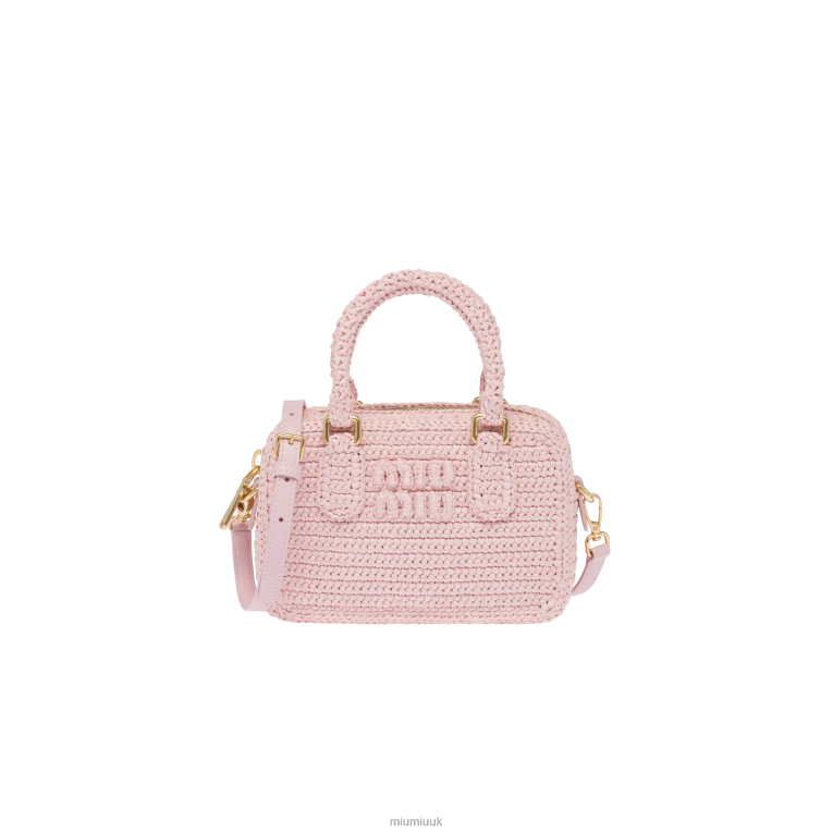 Collection Crochet Top-handle Bag Miu Miu XH28Z159 Alabaster Pink