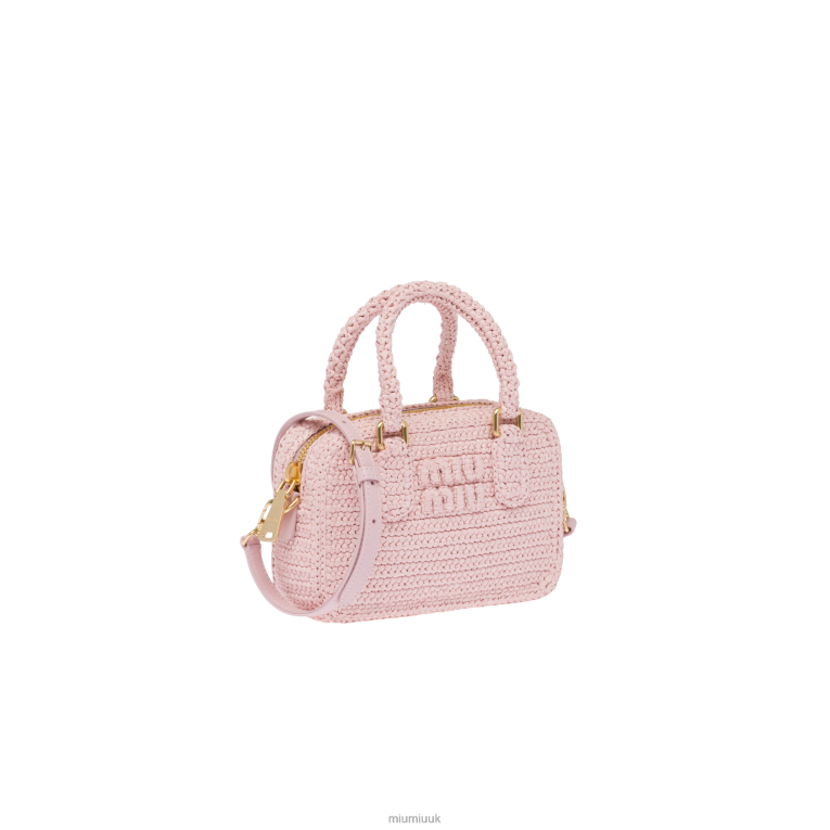 Collection Crochet Top-handle Bag Miu Miu XH28Z159 Alabaster Pink