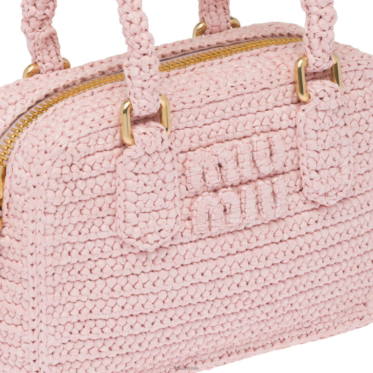 Collection Crochet Top-handle Bag Miu Miu XH28Z159 Alabaster Pink