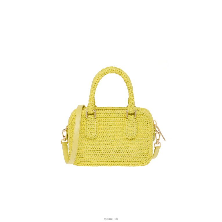 Collection Crochet Top-handle Bag Miu Miu XH28Z160 Citron Yellow
