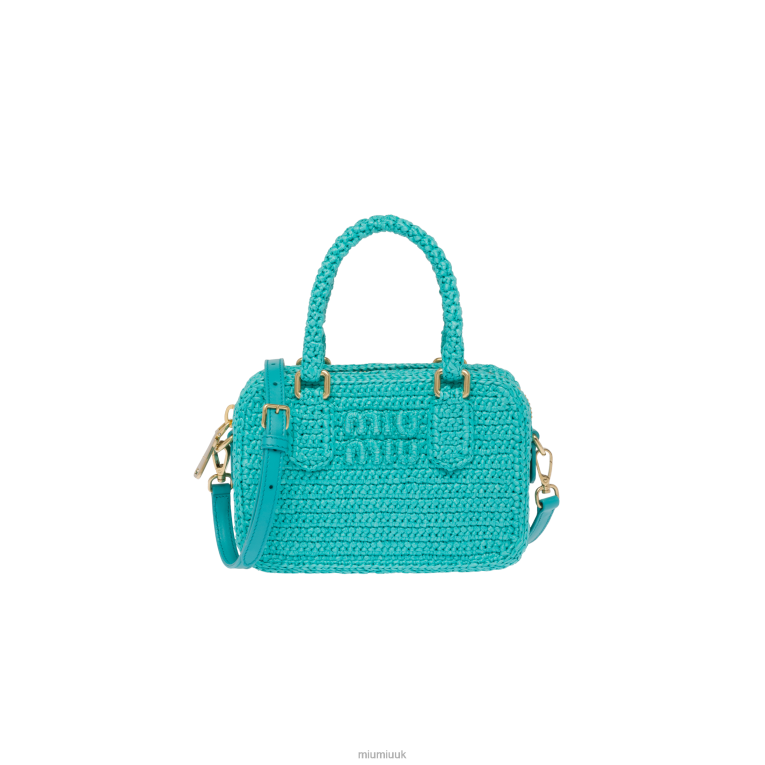 Collection Crochet Top-handle Bag Miu Miu XH28Z161 Jade Green