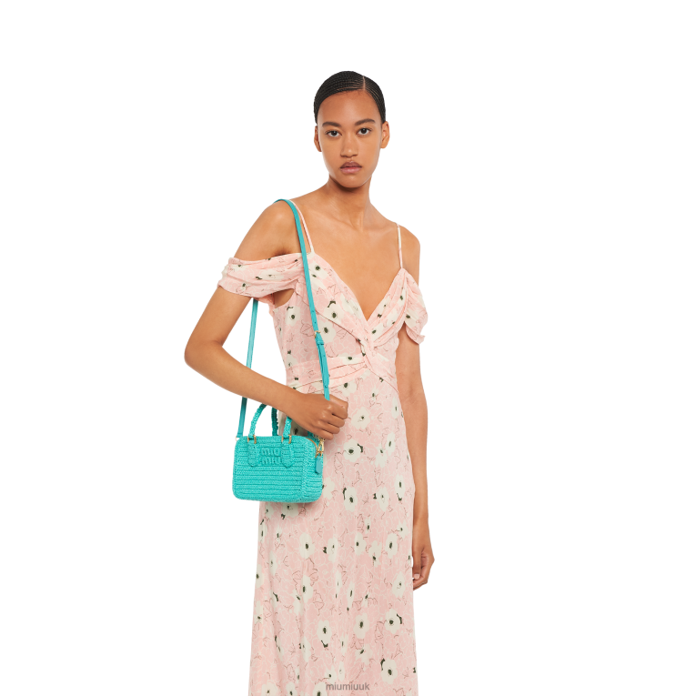 Collection Crochet Top-handle Bag Miu Miu XH28Z161 Jade Green