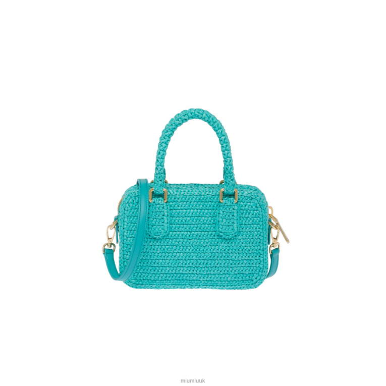 Collection Crochet Top-handle Bag Miu Miu XH28Z161 Jade Green