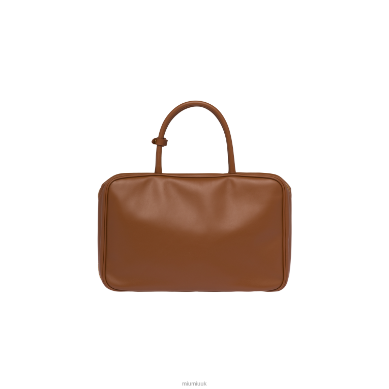 Collection Leather Top-handle Bag Miu Miu XH28Z150 Cognac