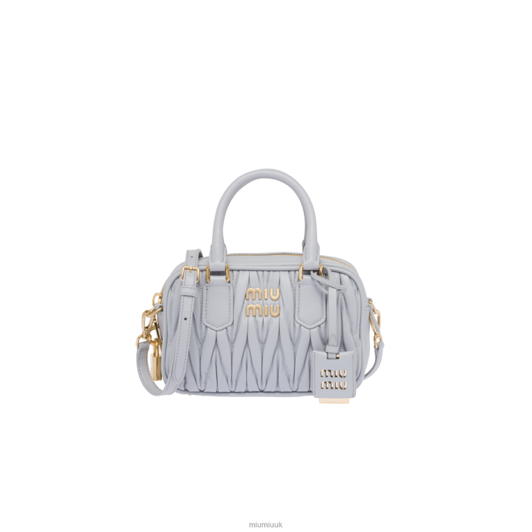 Collection Matelasse Nappa Leather Top-handle Bag Miu Miu XH28Z145 Cornflower
