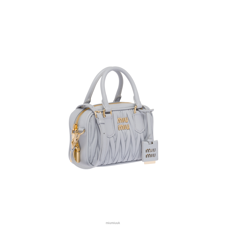 Collection Matelasse Nappa Leather Top-handle Bag Miu Miu XH28Z145 Cornflower
