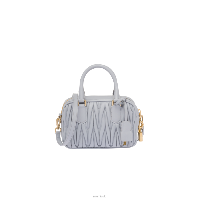 Collection Matelasse Nappa Leather Top-handle Bag Miu Miu XH28Z145 Cornflower