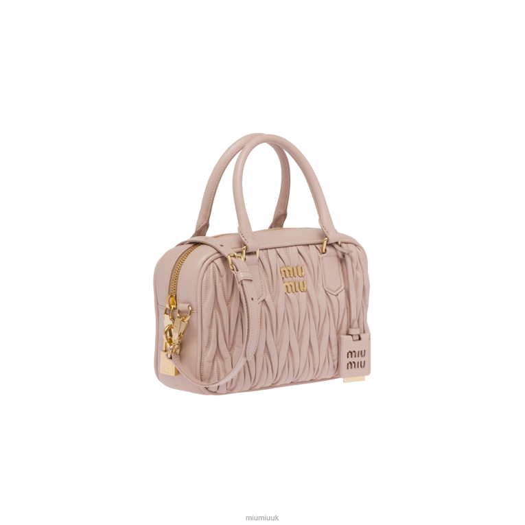 Collection Matelasse Nappa Leather Top-handle Bag Miu Miu XH28Z147 Water Lily