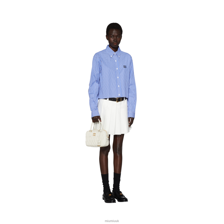 Collection Matelasse Nappa Leather Top-handle Bag Miu Miu XH28Z149 White