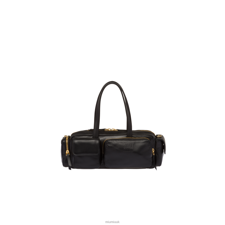 Collection Nappa Leather Top-handle Bag Miu Miu XH28Z141 Black