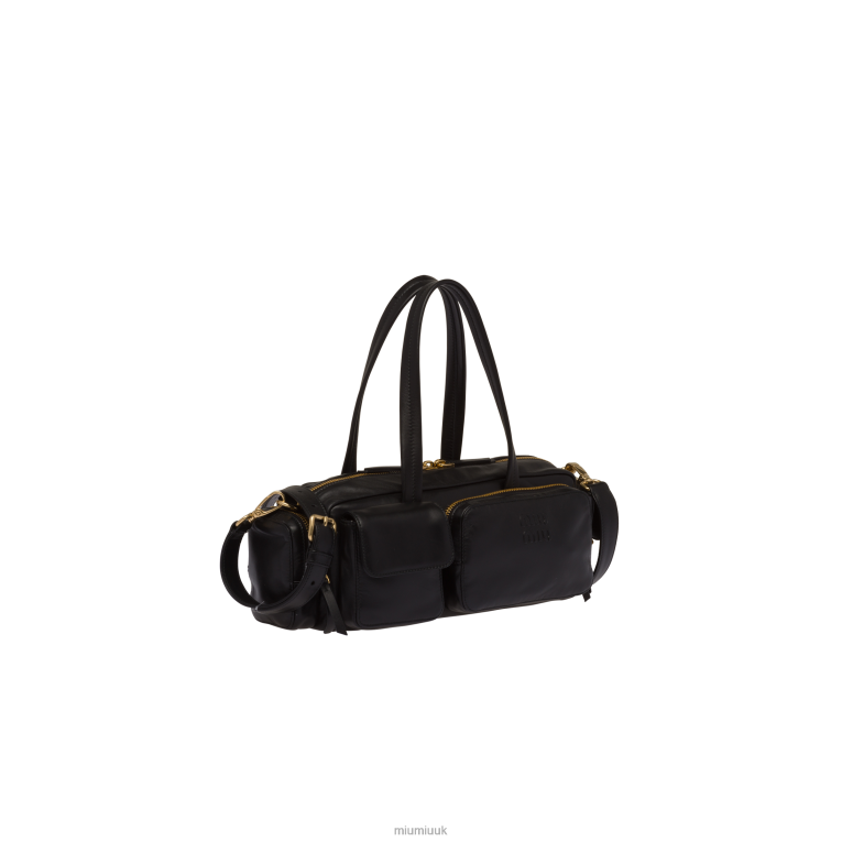 Collection Nappa Leather Top-handle Bag Miu Miu XH28Z141 Black
