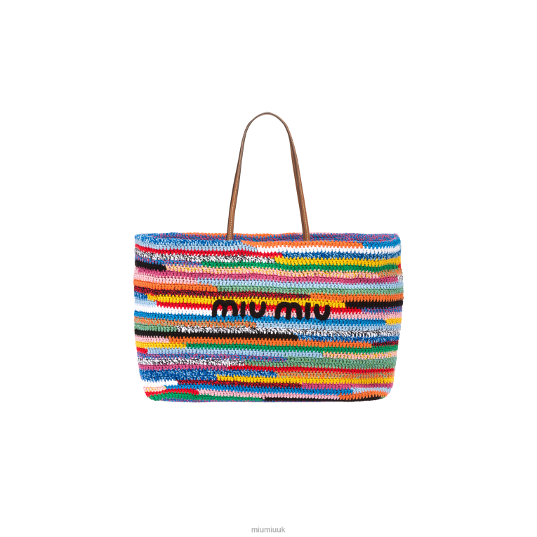 Collection Crochet Tote Bag Miu Miu XH28Z130 Multicolored