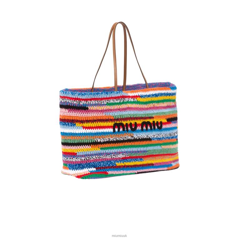 Collection Crochet Tote Bag Miu Miu XH28Z130 Multicolored