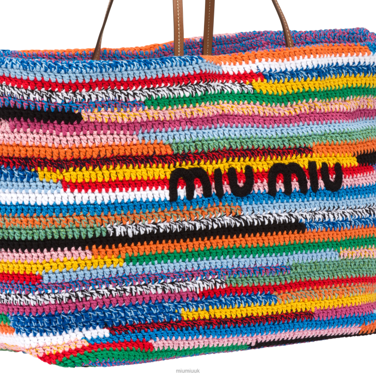Collection Crochet Tote Bag Miu Miu XH28Z130 Multicolored