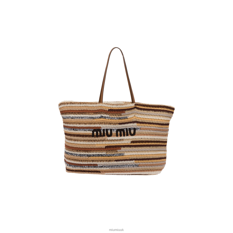 Collection Crochet Tote Bag Miu Miu XH28Z131 Natural