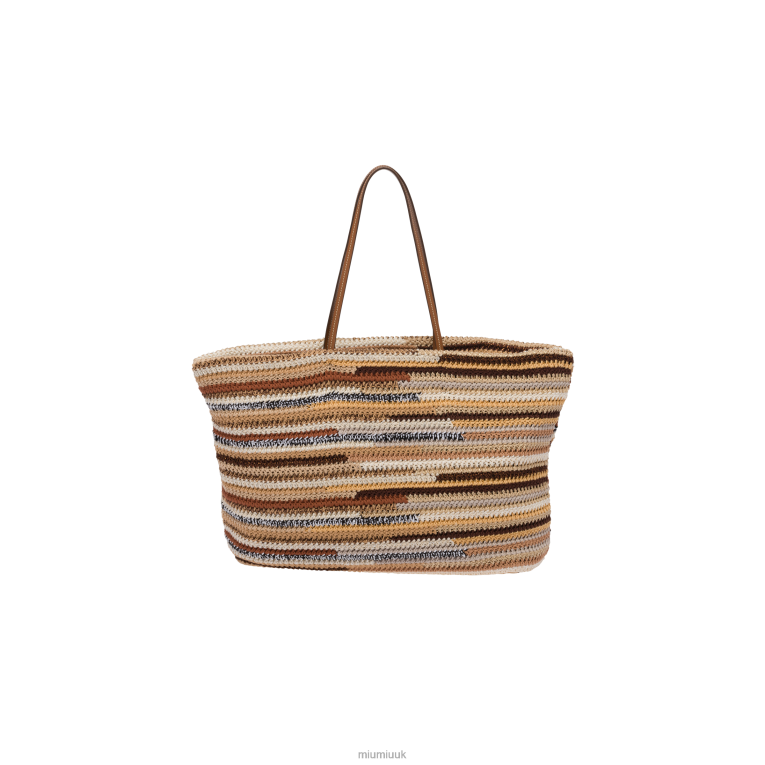 Collection Crochet Tote Bag Miu Miu XH28Z131 Natural