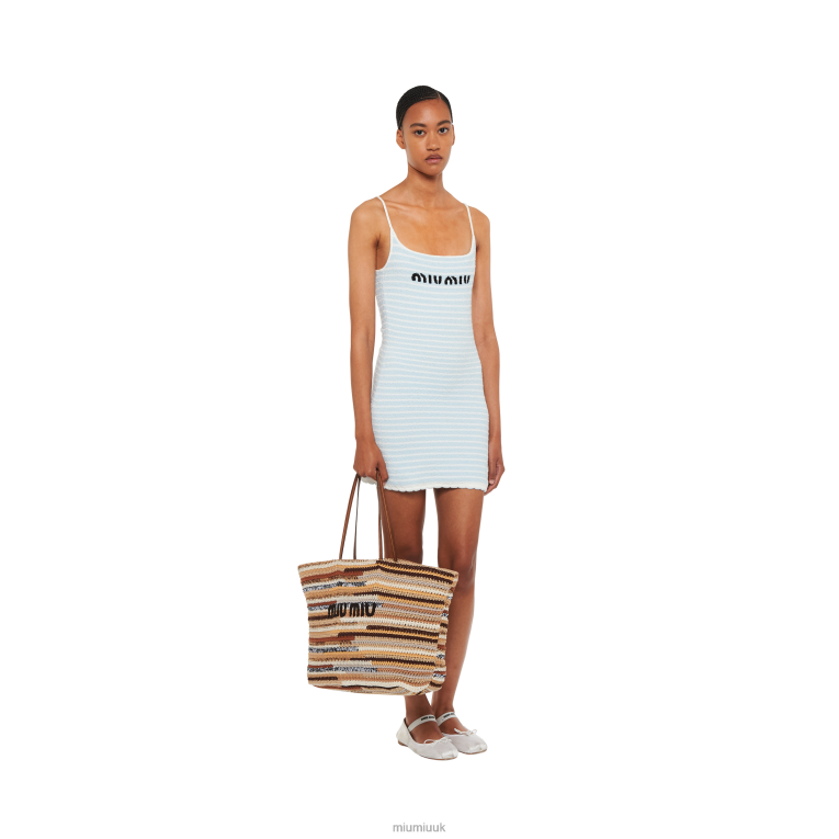 Collection Crochet Tote Bag Miu Miu XH28Z131 Natural