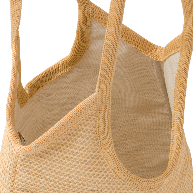 Collection Fabric And Linen Tote Bag Miu Miu XH28Z125 Natural