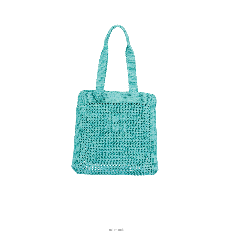 Collection Fabric Tote Bag Miu Miu XH28Z128 Jade Green