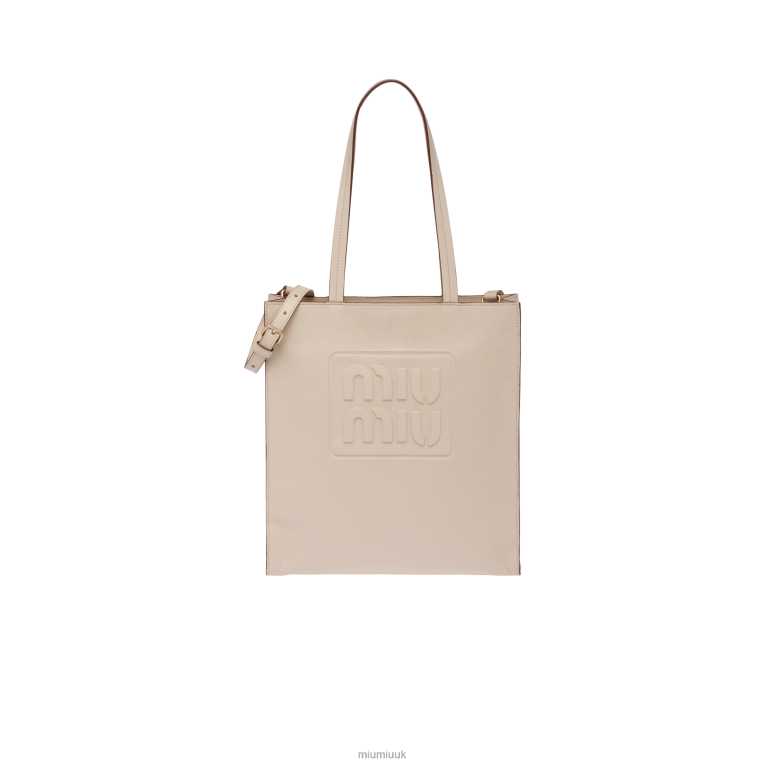 Collection Madras Tote Bag Miu Miu XH28Z120 Raw White