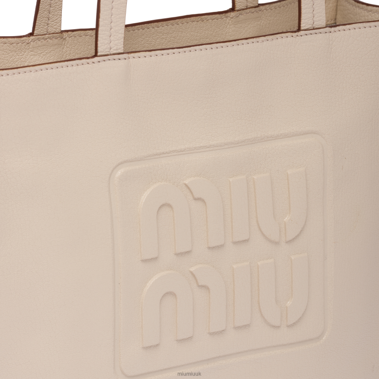 Collection Madras Tote Bag Miu Miu XH28Z120 Raw White