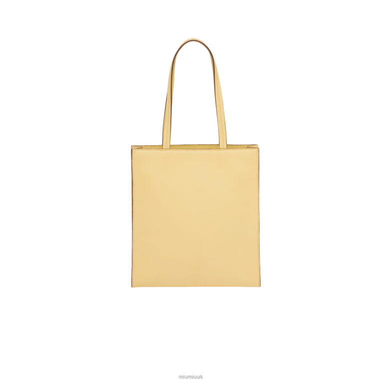 Collection Madras Tote Bag Miu Miu XH28Z121 Lemon Yellow