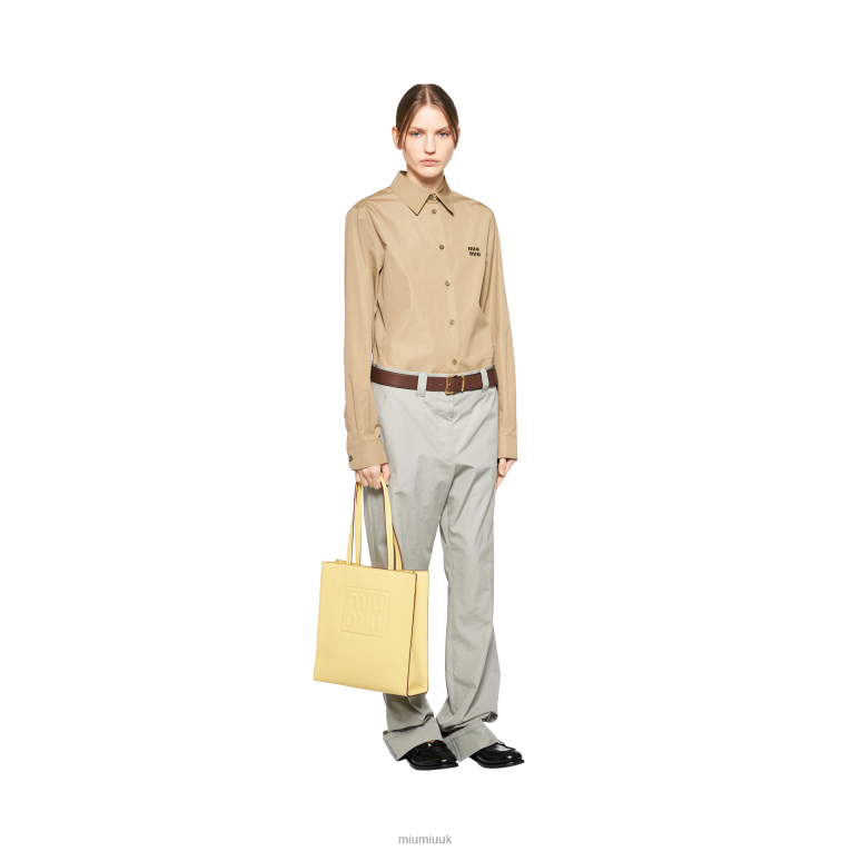 Collection Madras Tote Bag Miu Miu XH28Z121 Lemon Yellow