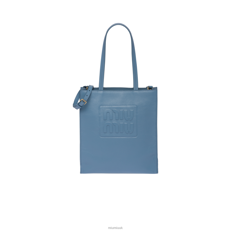 Collection Madras Tote Bag Miu Miu XH28Z122 Astral Blue