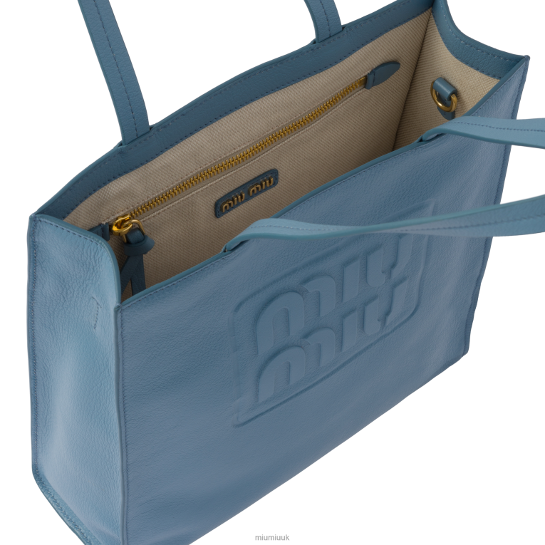Collection Madras Tote Bag Miu Miu XH28Z122 Astral Blue