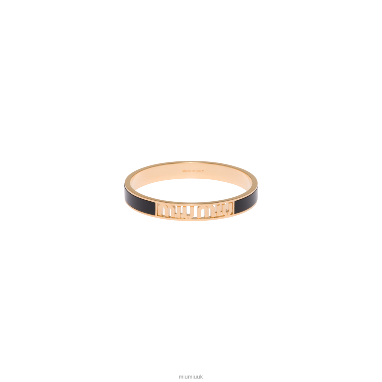 Jewels Enameled Metal Bracelet Miu Miu XH28Z1328 Black