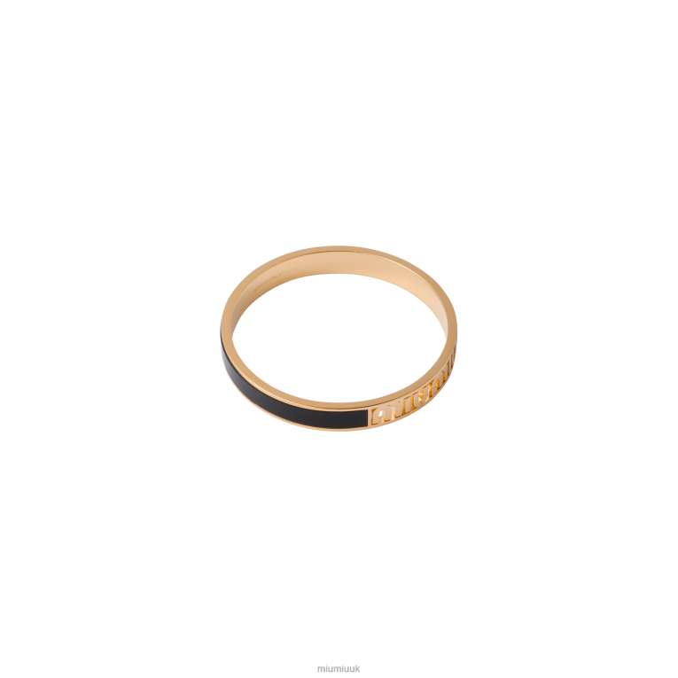 Jewels Enameled Metal Bracelet Miu Miu XH28Z1328 Black