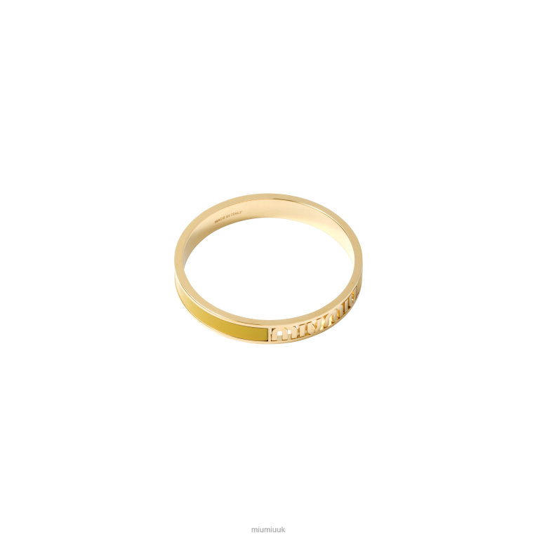 Jewels Enameled Metal Bracelet Miu Miu XH28Z1333 Sunny Yellow