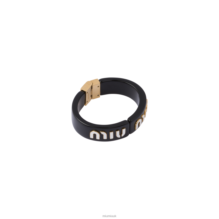 Jewels Plexiglas And Metal Bracelet Miu Miu XH28Z1360 Black/White