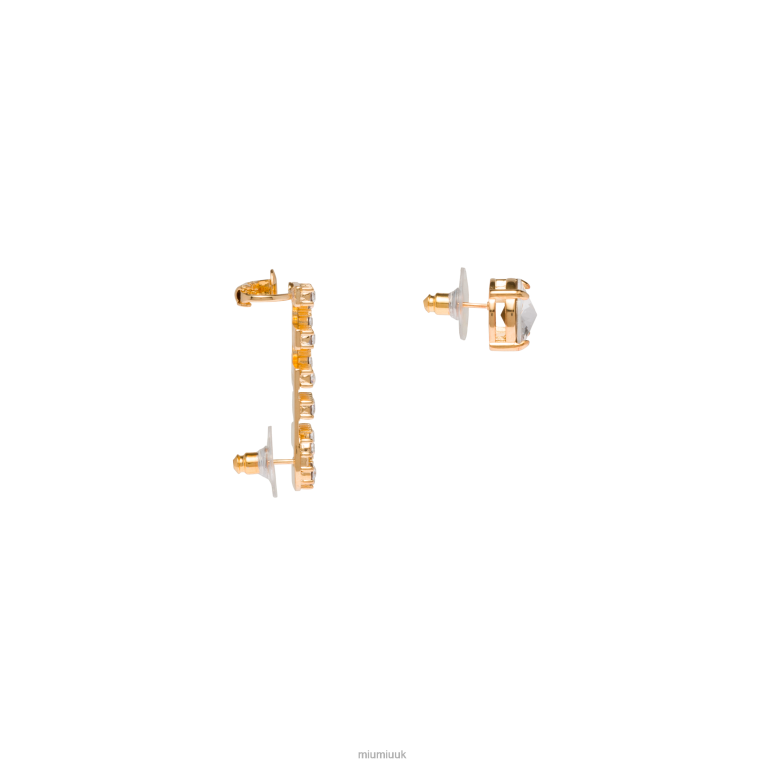 Jewels Crystal Earrings Miu Miu XH28Z1312 Gold/Crystal