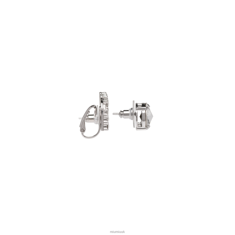 Jewels Crystal Earrings Miu Miu XH28Z1313 Steel/Crystal