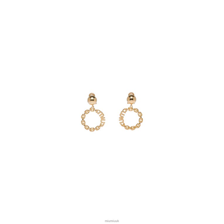 Jewels Metal Earrings Miu Miu XH28Z1324 Gold