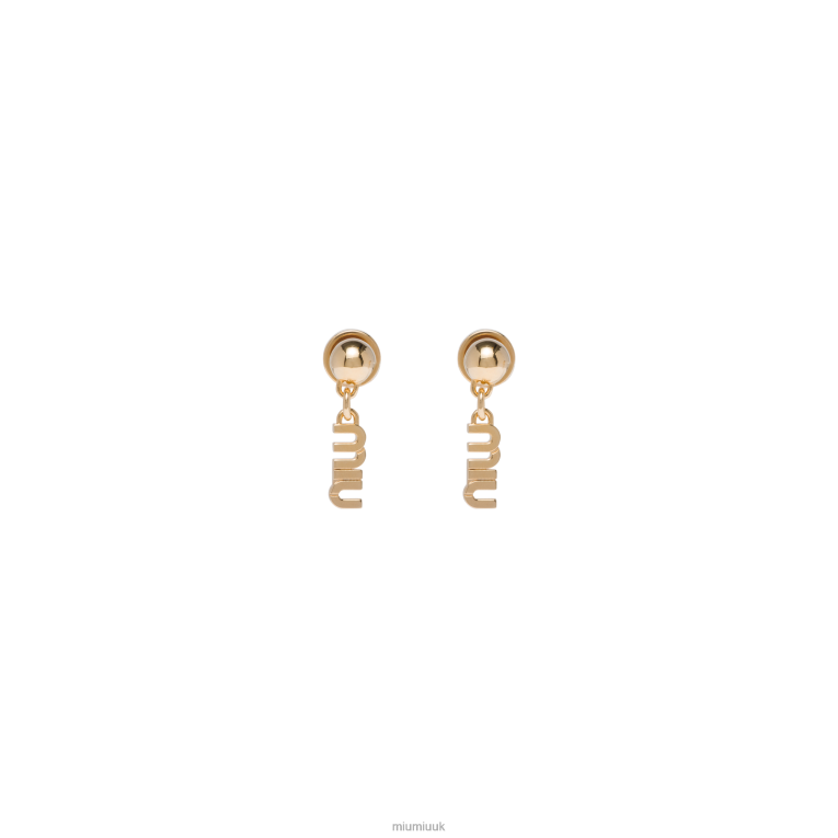 Jewels Metal Earrings Miu Miu XH28Z1325 Gold