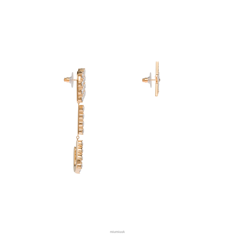 Jewels Pendant Earrings With Crystals Miu Miu XH28Z1309 Gold/Crystal