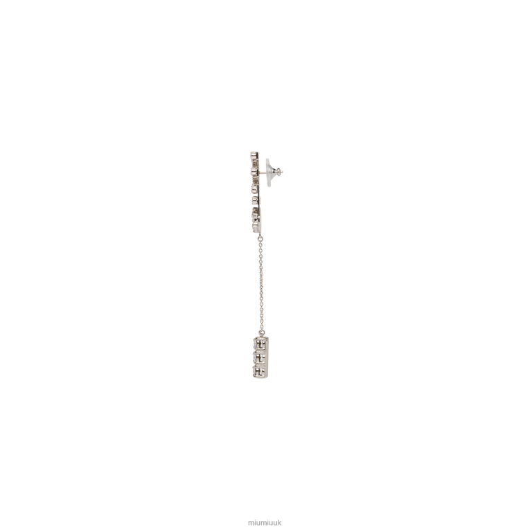 Jewels Pendant Earrings With Crystals Miu Miu XH28Z1311 Steel/Crystal