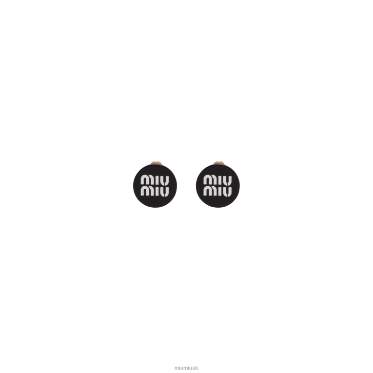Jewels Plexiglas Earrings Miu Miu XH28Z1292 Black/White