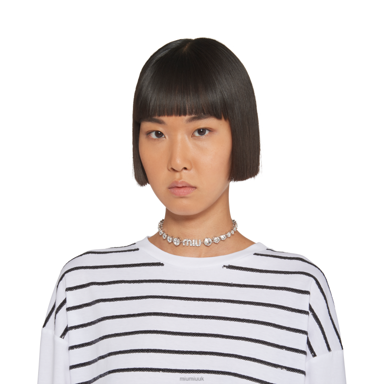 Jewels Crystal Necklace Miu Miu XH28Z1368 Steel/Crystal